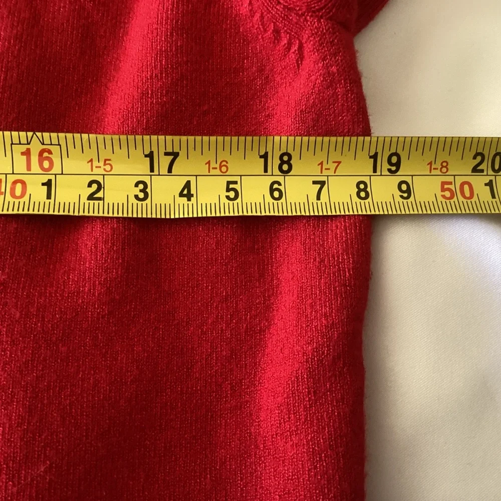 Ladies Victoria Costa Elegant Red with Blk Velvet Embroidered Zip Cardigan Sz M - Picture 6 of 9